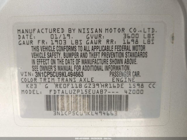 Nissan Kicks Sr