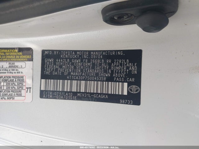 Toyota Camry Sle V6
