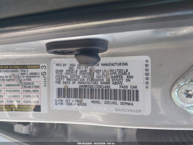 Toyota Corolla Le