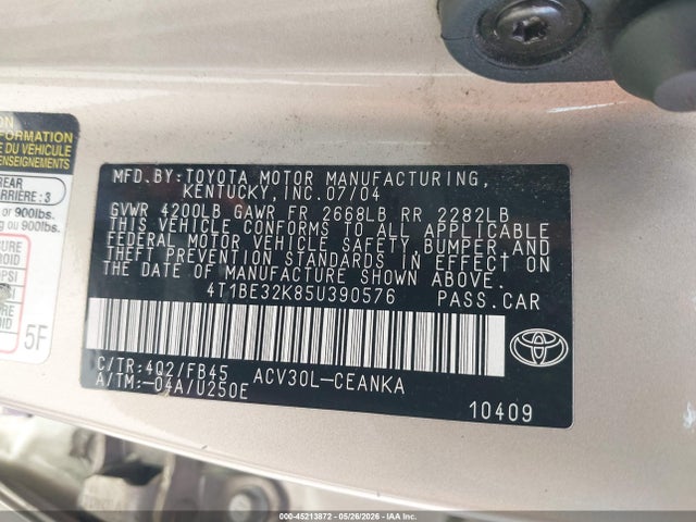 Toyota Camry Le