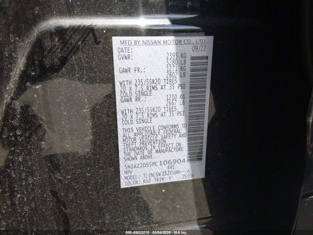 Nissan Murano Platinum Intelligent Awd