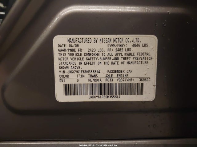 INFINITI G37x