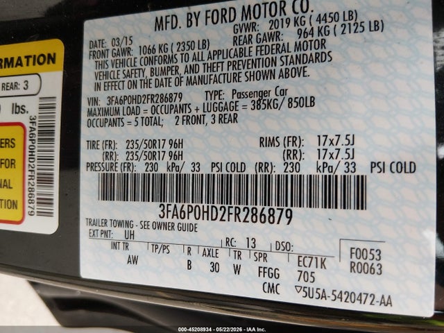 Ford Fusion Se
