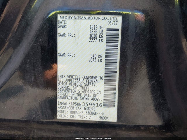 Nissan Altima 2.5 Sr