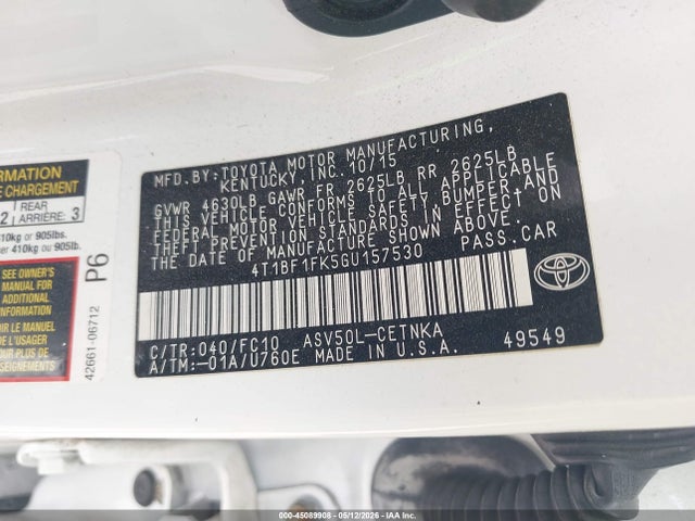 Toyota Camry Le