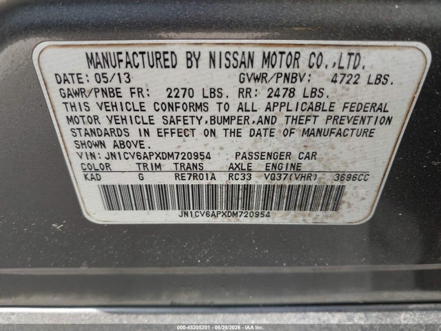 INFINITI G37 Journey