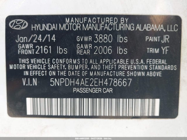 Hyundai ELANTRA Se