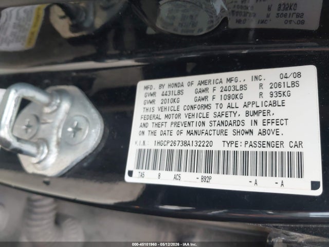 Honda Accord 2.4 Ex