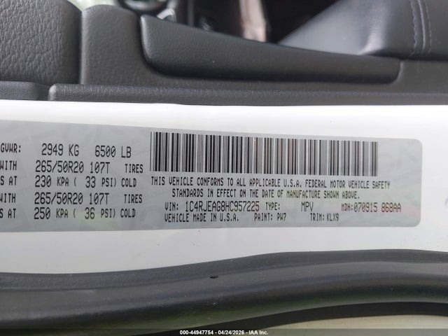 Jeep Grand Cherokee Altitude 4x2
