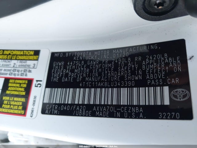 Toyota Camry Le