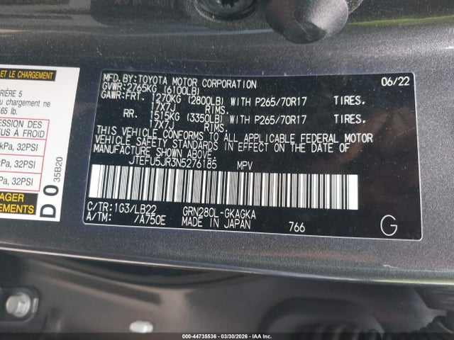 Toyota 4Runner Sr5 Premium