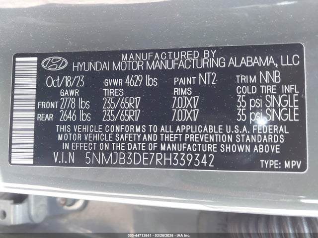 Hyundai TUCSON Sel
