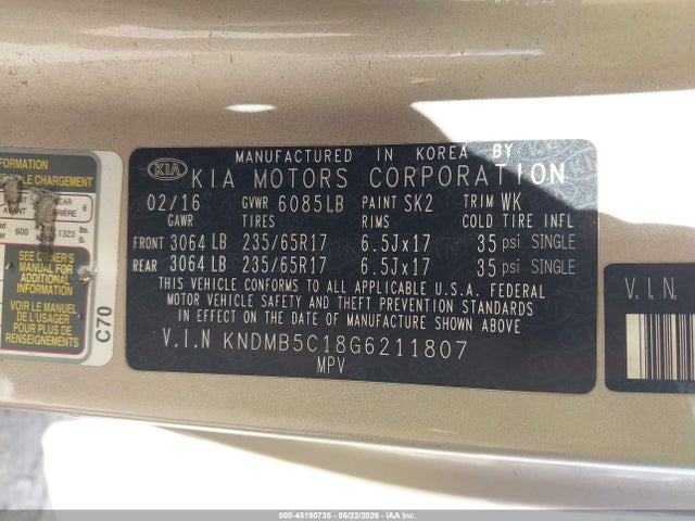 Kia Sedona Lx