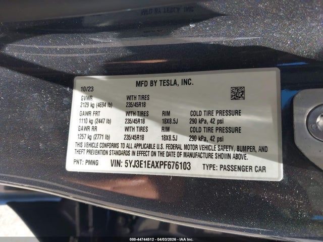 Tesla Model 3 Rear-wheel Drive