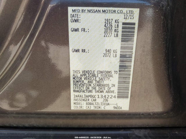Nissan Altima 2.5 Sl