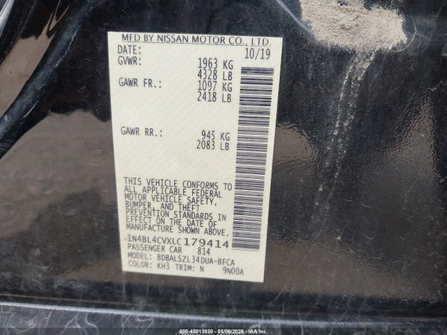 Nissan Altima Sr Fwd