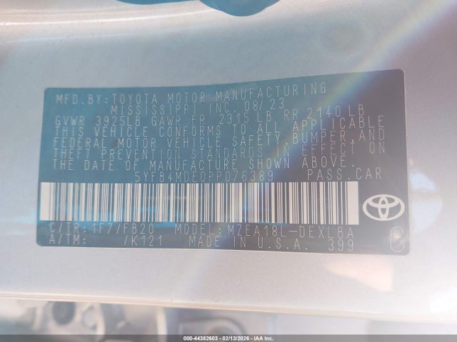 Toyota Corolla Le