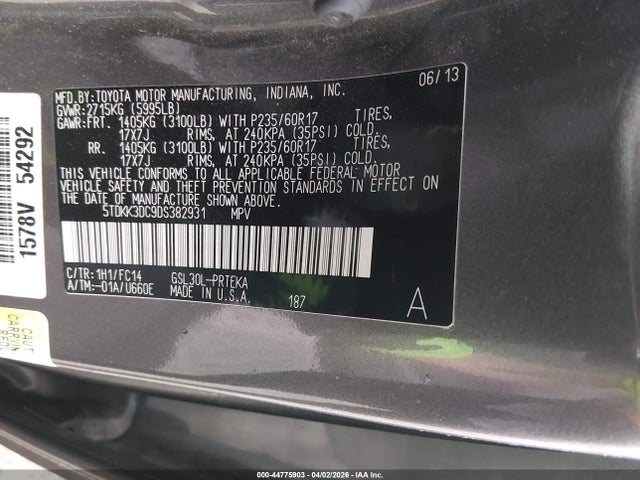 Toyota Sienna Le V6 8 Passenger