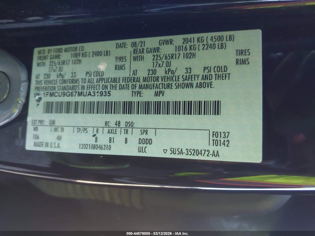 Ford Escape Se