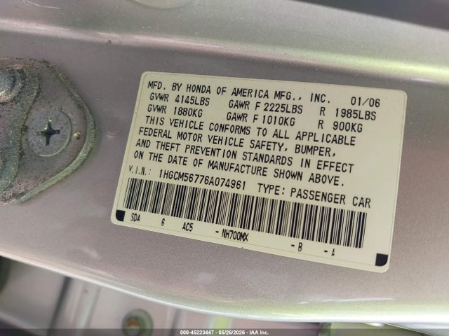 Honda Accord 2.4 Ex