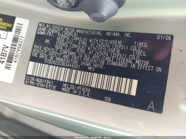 Toyota Sienna Ce