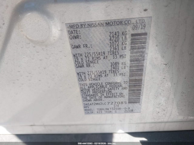 Nissan Rogue Sl Intelligent Awd