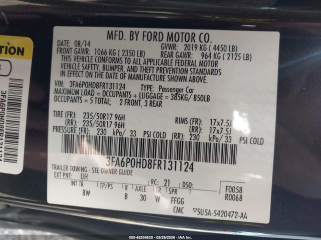 Ford Fusion Se