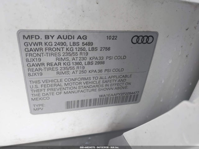 Audi Q5 Premium Plus 45 Tfsi S Line Quattro