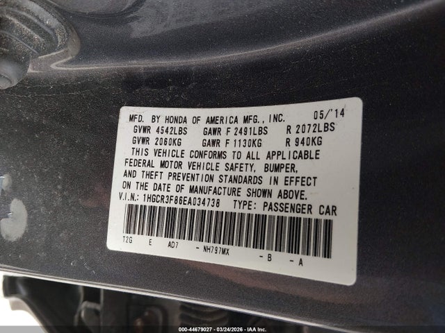 Honda Accord Ex-l V-6