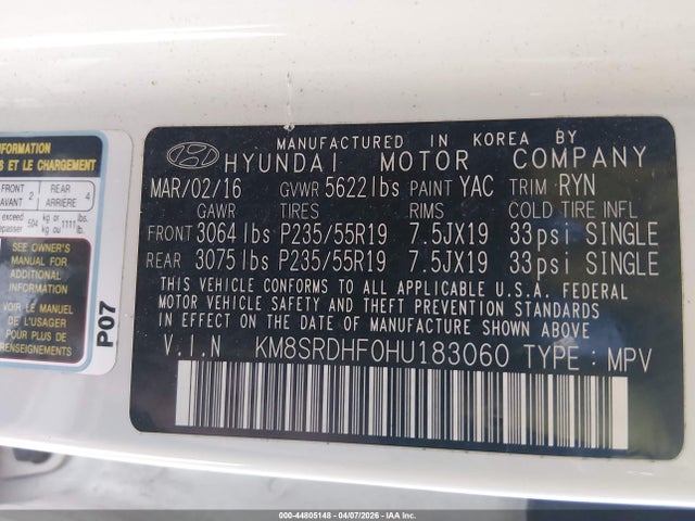 Hyundai SANTA FE Limited Ultimate