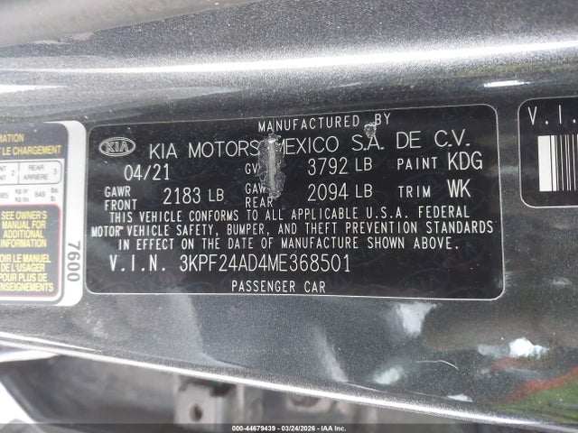 Kia Forte Fe