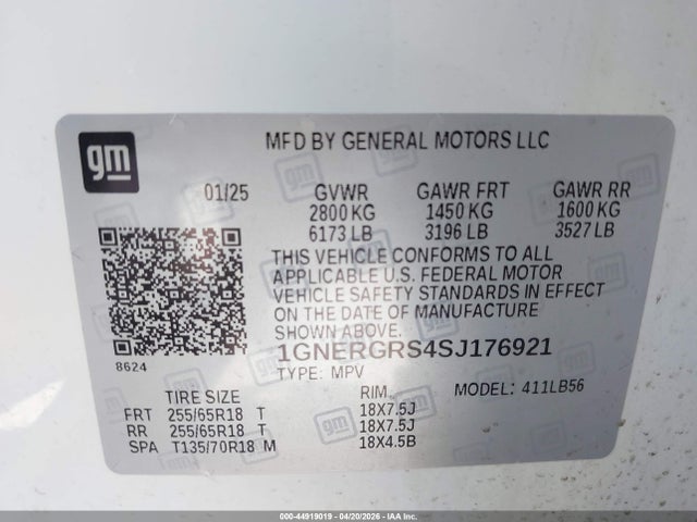Chevrolet Traverse Fwd Lt