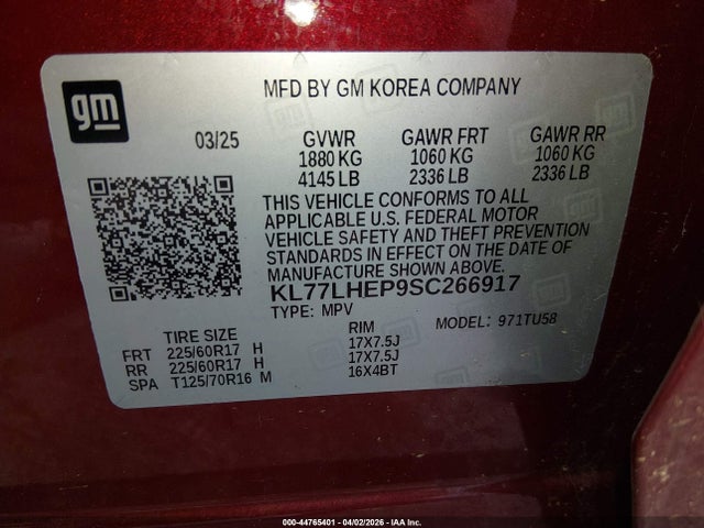 Chevrolet Trax Fwd Lt