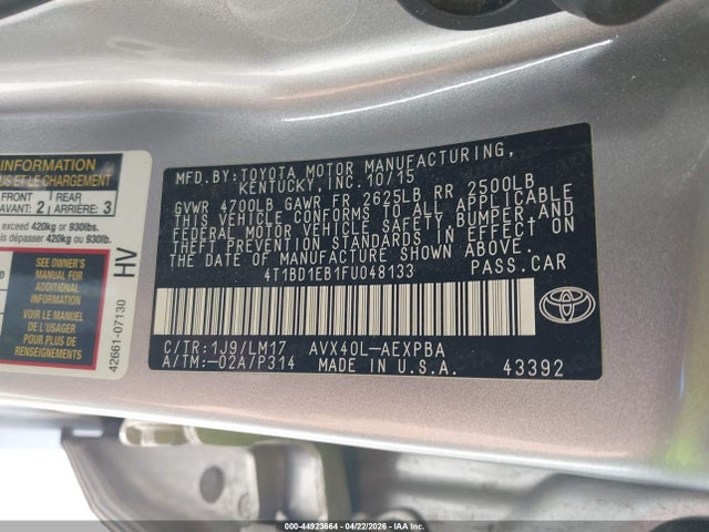 Toyota Avalon Hybrid Limited