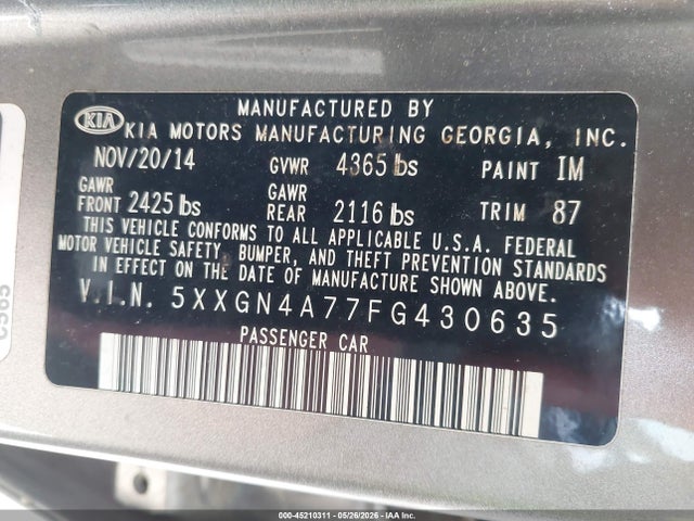 Kia Optima Ex
