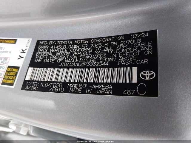 Toyota Prius Le