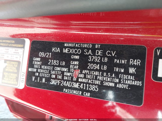 Kia Forte Lxs