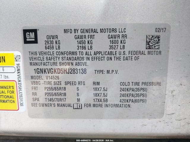 Chevrolet Traverse 1lt
