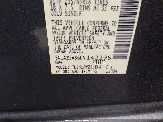 Nissan Murano S Intelligent Awd