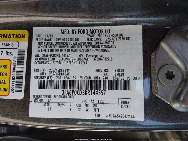 Ford Fusion Sel