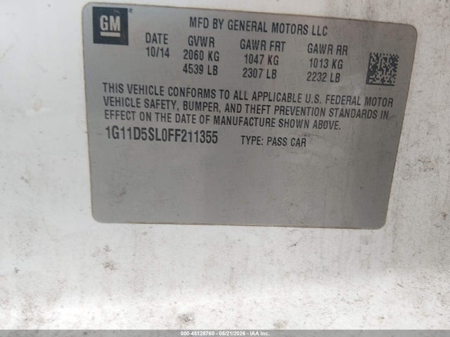 Chevrolet Malibu 2lt