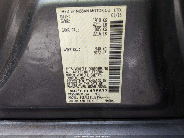 Nissan Altima 2.5 Sv