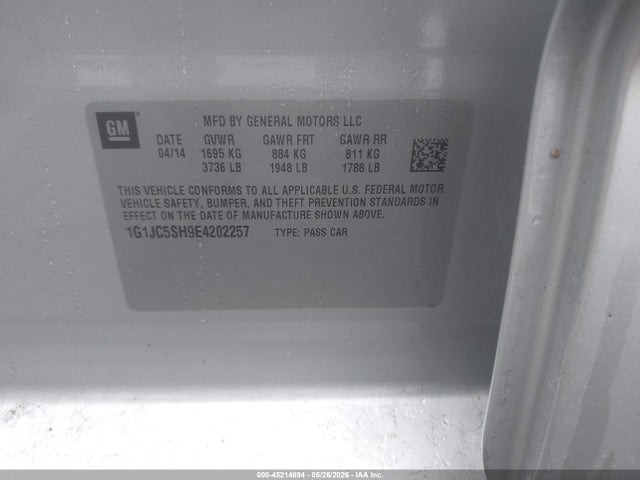 Chevrolet Sonic Lt Auto