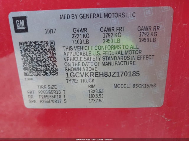 Chevrolet Silverado 1500 1lt