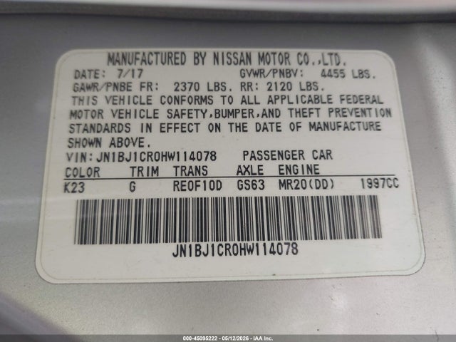 Nissan Rogue Sv