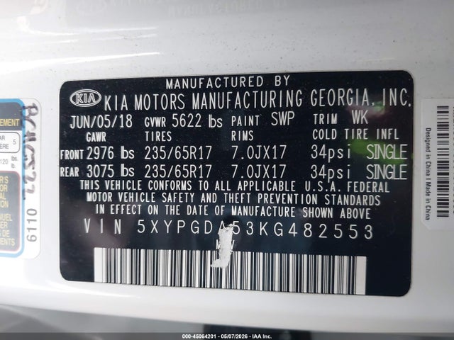 Kia Sorento 3.3l Lx