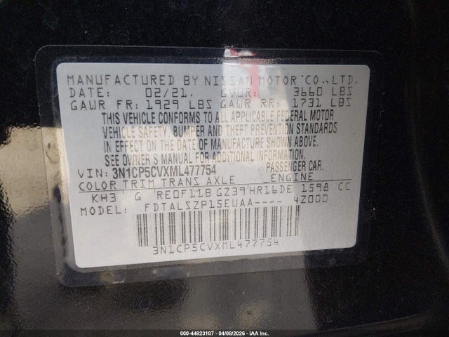 Nissan Kicks Sv Xtronic Cvt