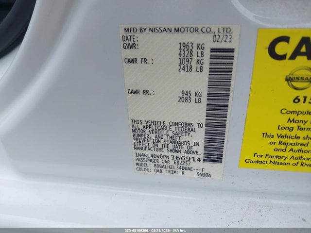 Nissan Altima Sv Fwd