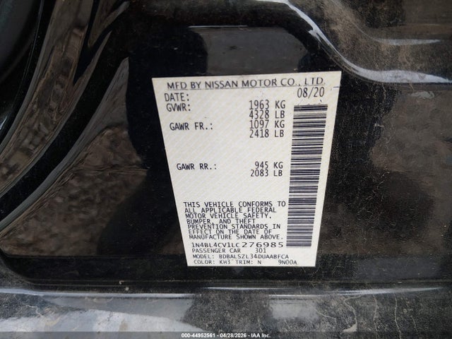 Nissan Altima Sr Fwd