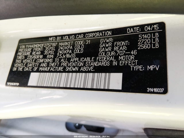 Volvo XC60 T5 Platinum